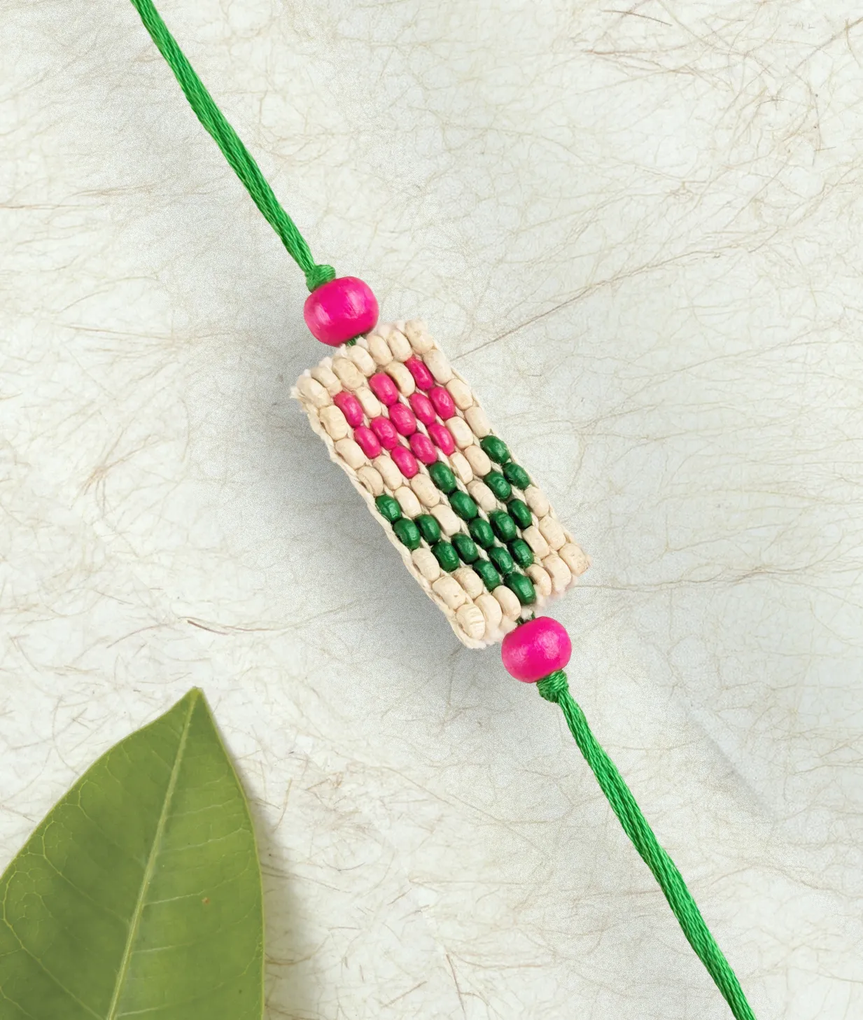 Pink Pixel Tulip Rakhi
