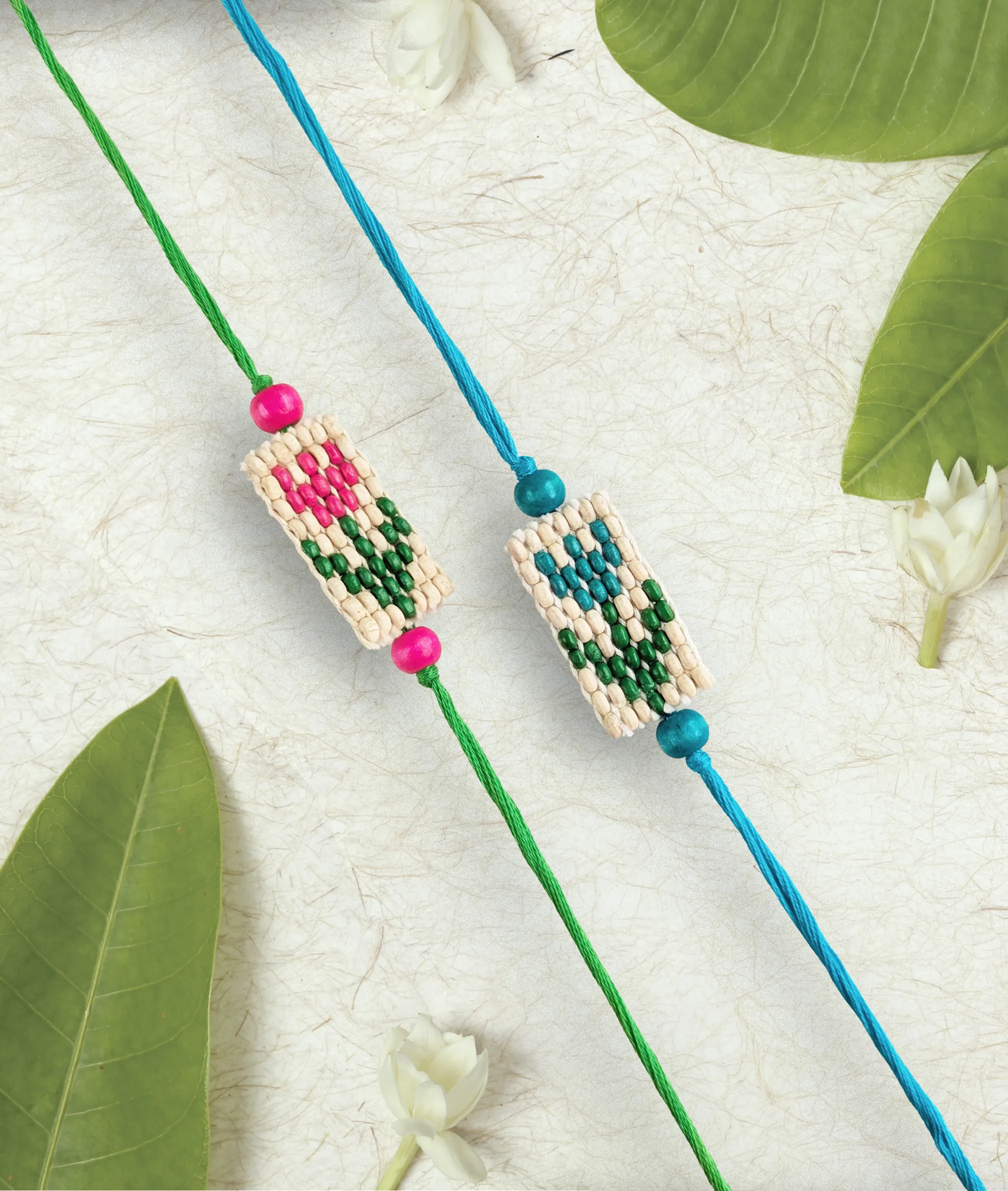 Pink Pixel Tulip Rakhi - Image 3