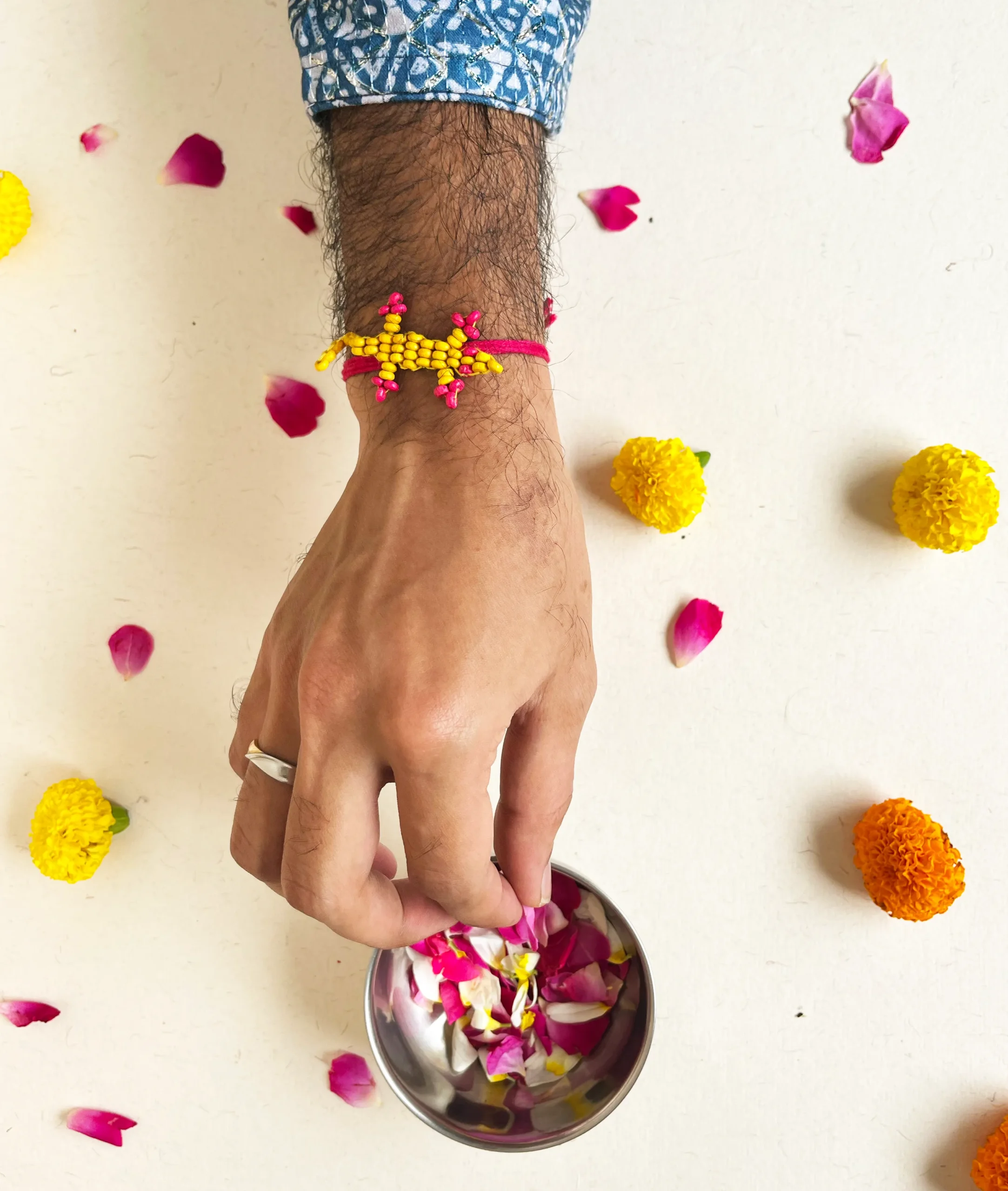 Yellow Chhipkali Rakhi - Image 2