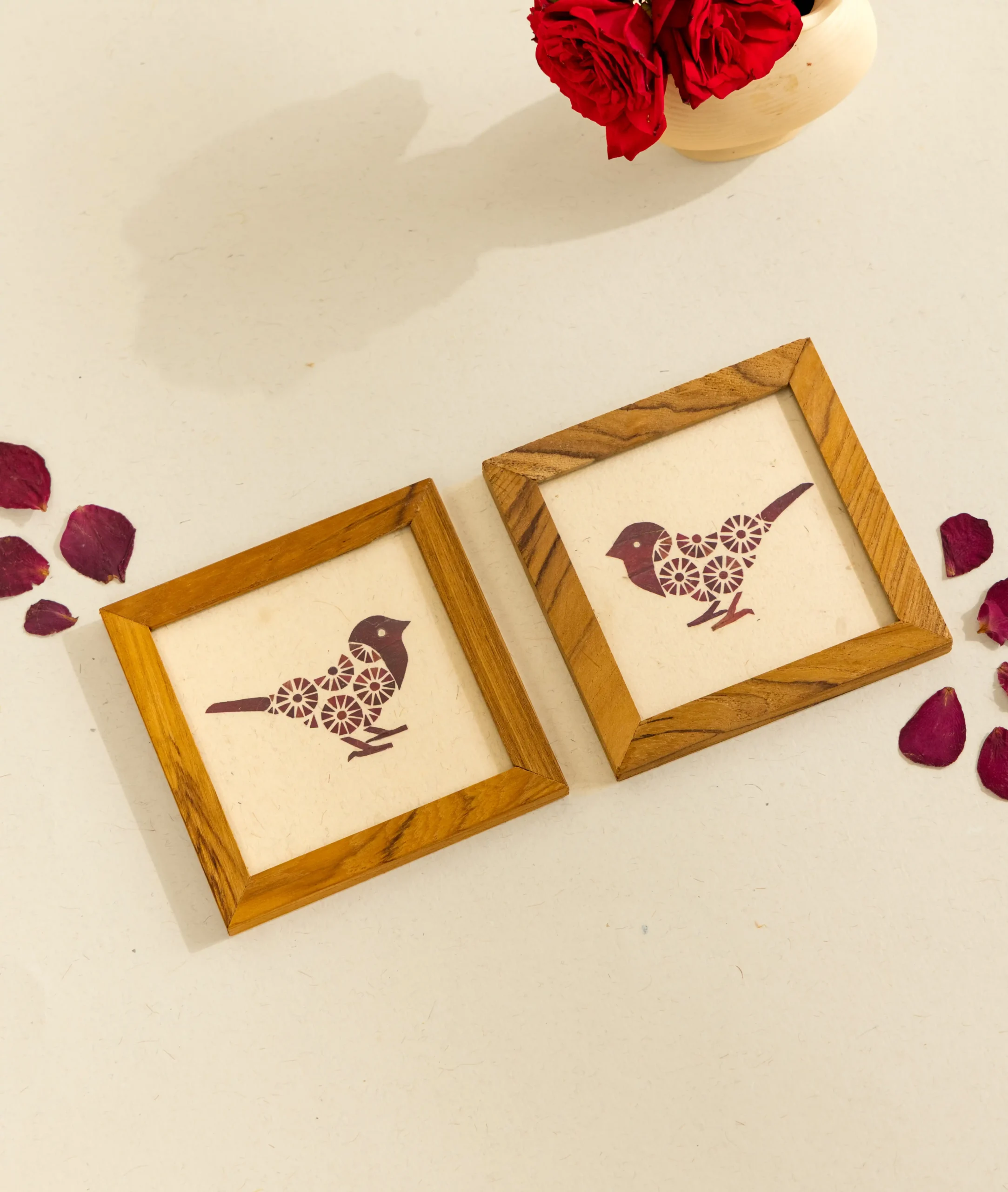 Harvest Sparrow Coasters ( Set of 2 ) - Image 3